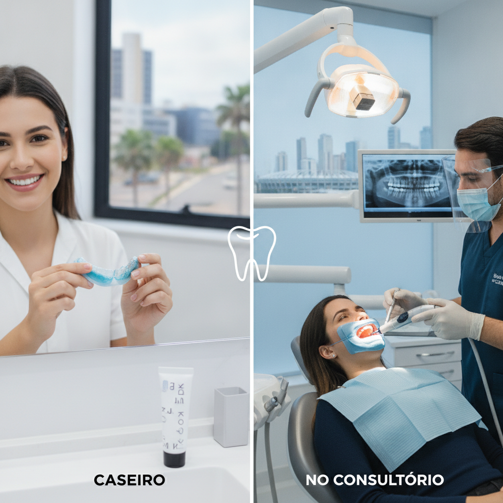 Clareamento Dental Caseiro ou no Consultório: Qual o Melhor em Goiânia?